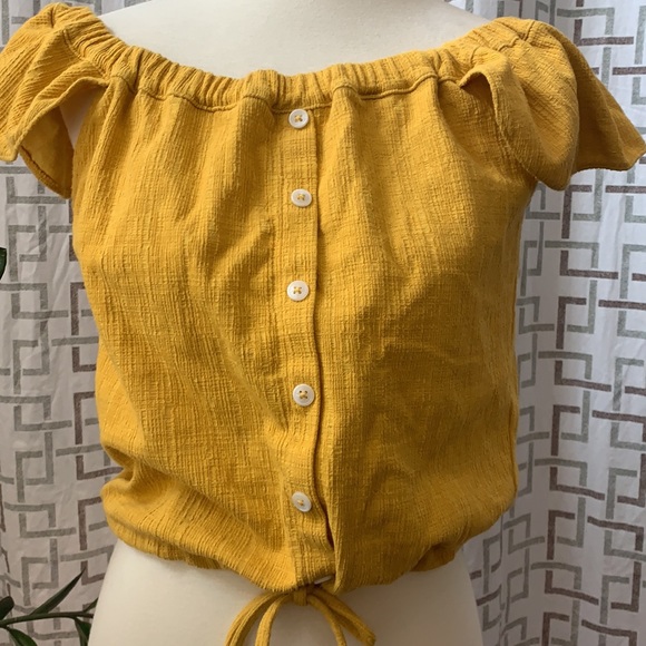 💛HP💛 Madewell Texture & Thread button up top Size Medium EUC - Picture 8 of 15
